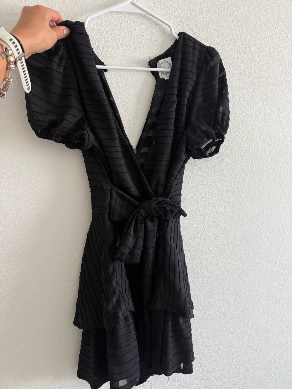Black Wrap Mini Wromper